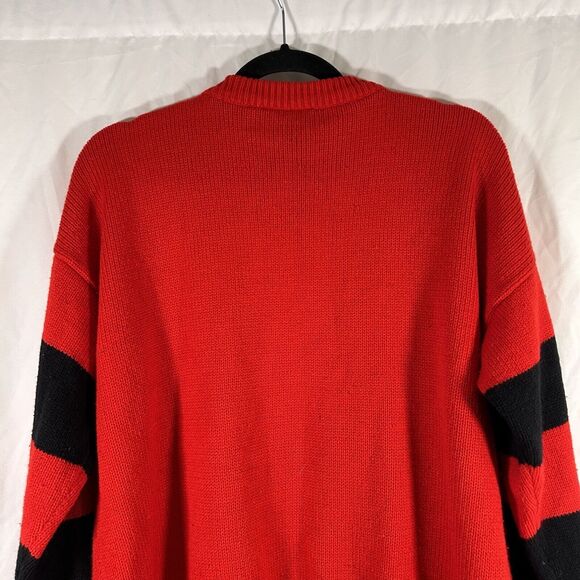 Vintage Mickey Mouse Women's XL Red Knit Crew Neck Long Sleeve Pullover - Picture 8 of 9